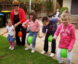 Funny Easter party game for kids